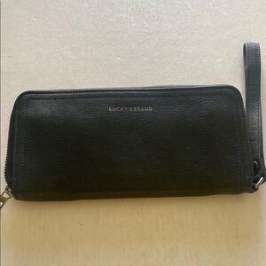 Lucky Brand Black Wristlet Wallet